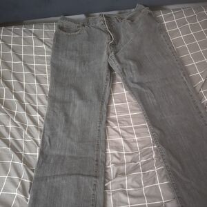 $18 J.crew gray slim straight jeans size 35 in good condition original price $98